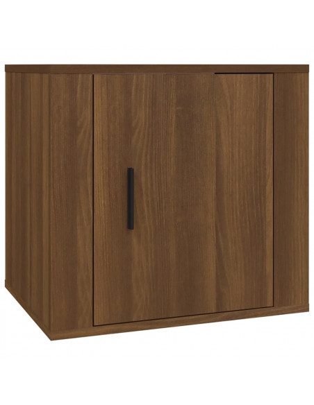 Comodini 2 pz Rovere Marrone 50x39x47 cm