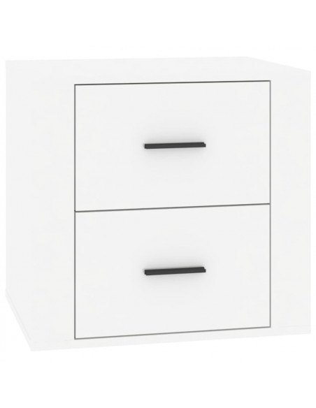 Comodino Bianco Lucido 50x39x47 cm