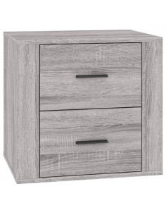 Comodino Grigio Sonoma 50x39x47 cm 2