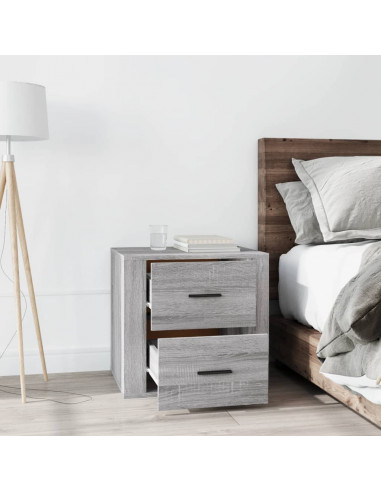 Comodino Grigio Sonoma 50x39x47 cm