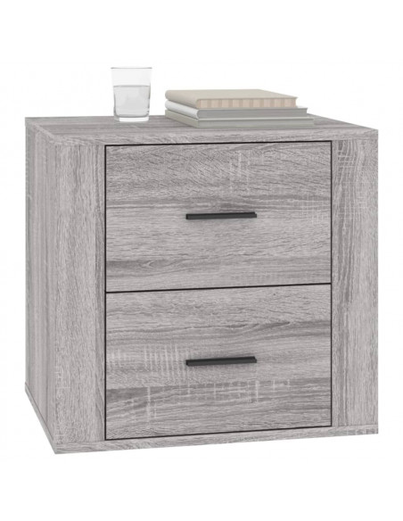 Comodino Grigio Sonoma 50x39x47 cm