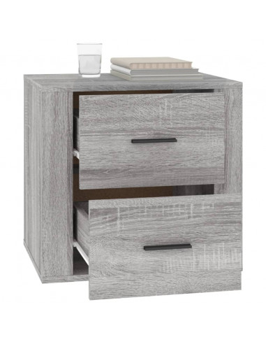 Comodino Grigio Sonoma 50x39x47 cm