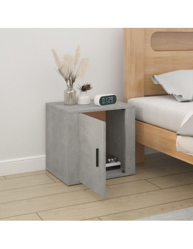 Comodino Grigio Cemento 50x39x47 cm