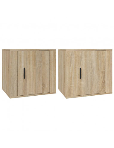 Comodini 2 pz Rovere Sonoma 50x39x47 cm