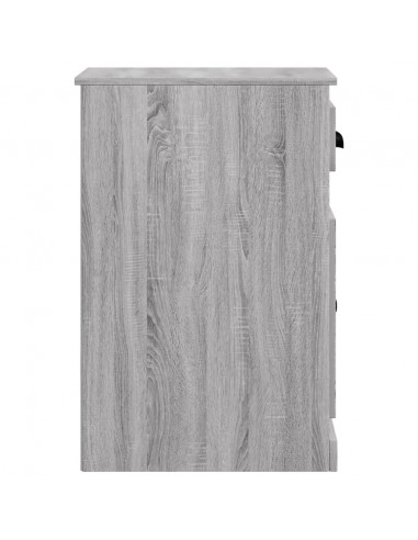 Mobiletto Cassetto Grigio Sonoma 40x50x75 cm Legno Multistrato
