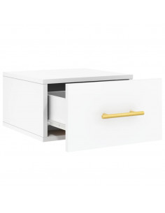 Comodini a Muro 2 pz Bianchi 35x35x20 cm 2