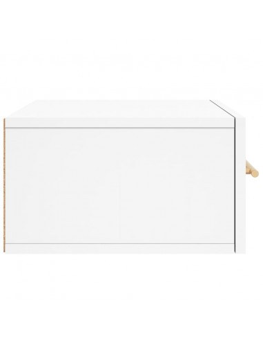 Comodini a Muro 2 pz Bianchi 35x35x20 cm