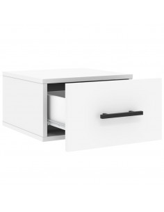 Comodini a Muro 2 pz Bianchi 35x35x20 cm 2