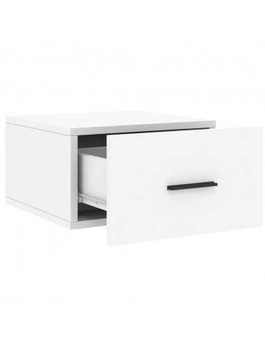 Comodini a Muro 2 pz Bianchi 35x35x20 cm