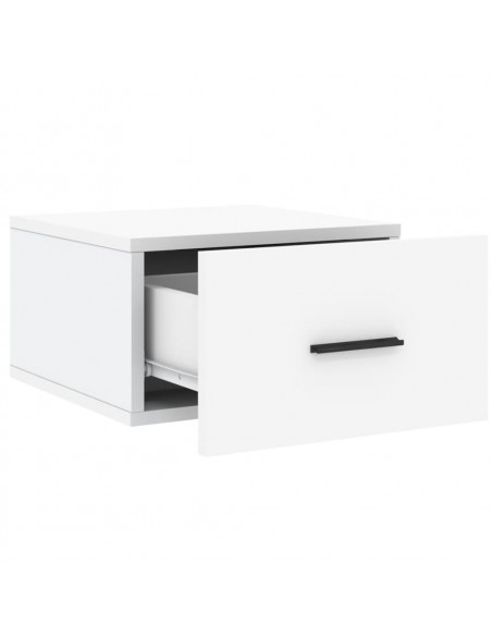 Comodini a Muro 2 pz Bianchi 35x35x20 cm