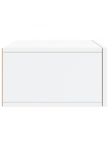 Comodini a Muro 2 pz Bianchi 35x35x20 cm