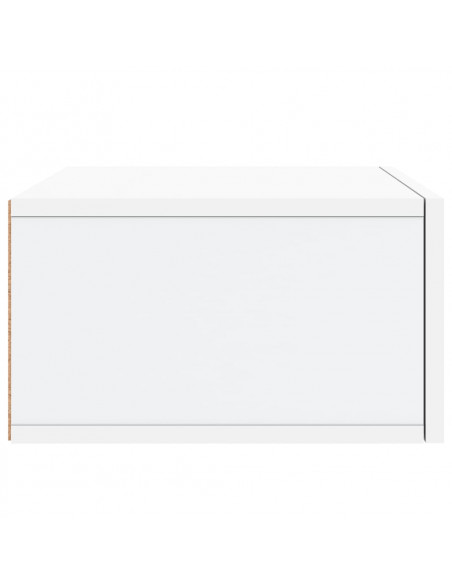 Comodini a Muro 2 pz Bianchi 35x35x20 cm