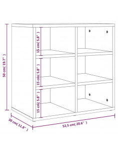Scarpiere 2 pz Grigie Cemento 52,5x30x50 cm