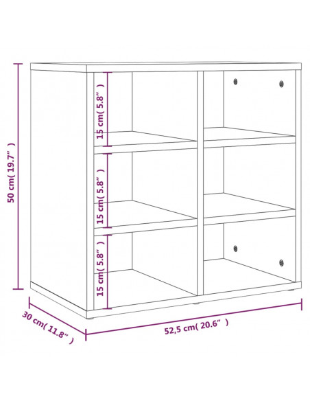 Scarpiere 2 pz Grigie Cemento 52,5x30x50 cm