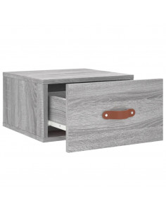 Comodini a Muro 2 pz Grigio Sonoma 35x35x20 cm 2