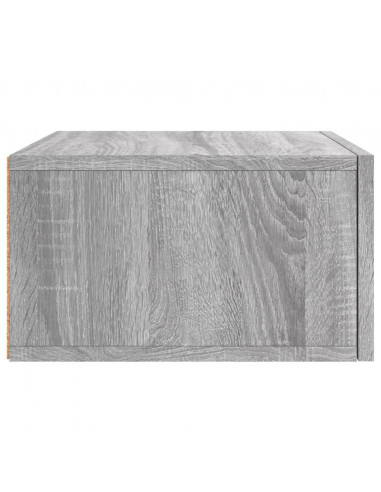 Comodini a Muro 2 pz Grigio Sonoma 35x35x20 cm