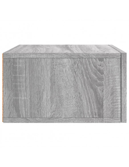 Comodini a Muro 2 pz Grigio Sonoma 35x35x20 cm