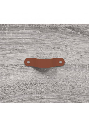 Comodini a Muro 2 pz Grigio Sonoma 35x35x20 cm