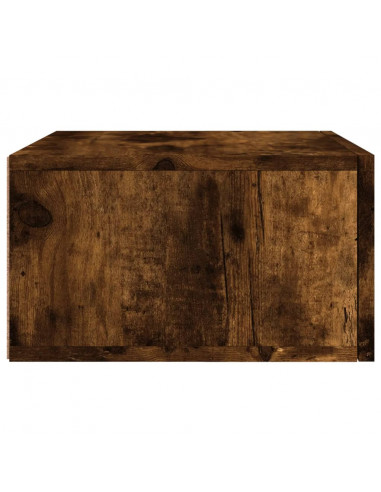 Comodino a Muro Rovere Fumo 35x35x20 cm