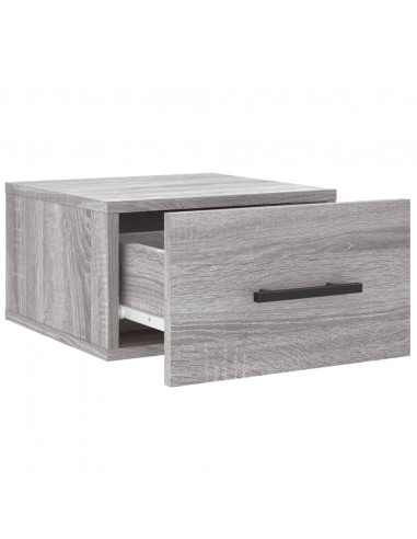 Comodini a Muro 2 pz Grigio Sonoma 35x35x20 cm