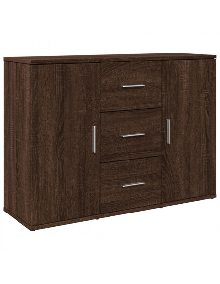 Credenza Rovere Marrone 90,5x29,5x65 cm in Truciolato