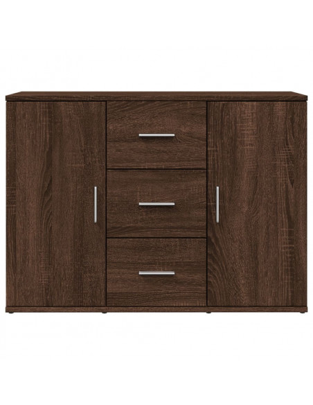 Credenza Rovere Marrone 90,5x29,5x65 cm in Truciolato