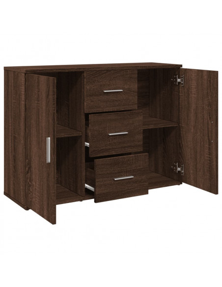 Credenza Rovere Marrone 90,5x29,5x65 cm in Truciolato