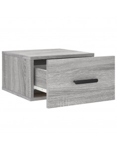 Comodini a Muro 2 pz Grigio Sonoma 35x35x20 cm 2