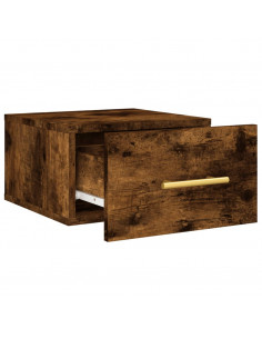 Comodini a Muro 2 pz Rovere Fumo 35x35x20 cm 2