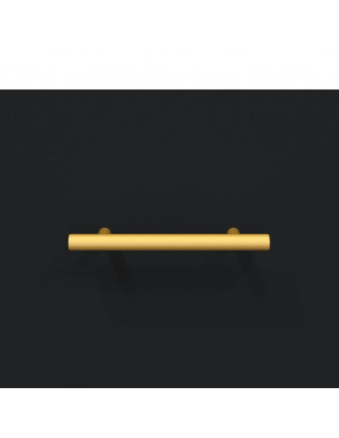 Mobile a Parete Nero 60x36,5x35 cm in Legno Multistrato