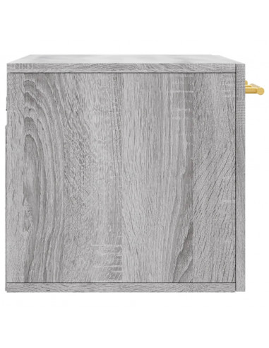 Mobile a Parete Grigio Sonoma 60x36,5x35cm in Legno Multistrato