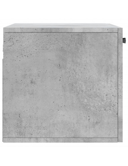 Mobile a Parete Grigio Cemento 60x36,5x35 cm Legno Multistrato