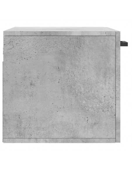 Mobile a Parete Grigio Cemento 60x36,5x35 cm Legno Multistrato