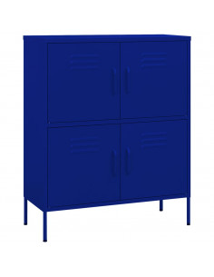 Armadietto Blu Marino 80x35x101,5 cm in Acciaio 2