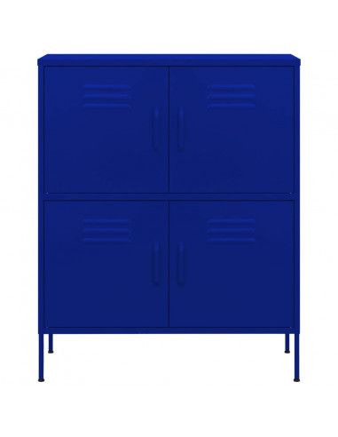 Armadietto Blu Marino 80x35x101,5 cm in Acciaio