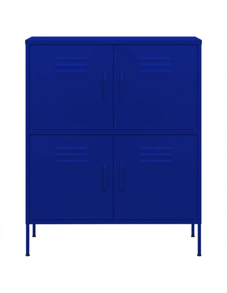 Armadietto Blu Marino 80x35x101,5 cm in Acciaio