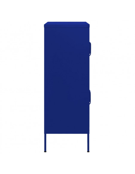 Armadietto Blu Marino 80x35x101,5 cm in Acciaio