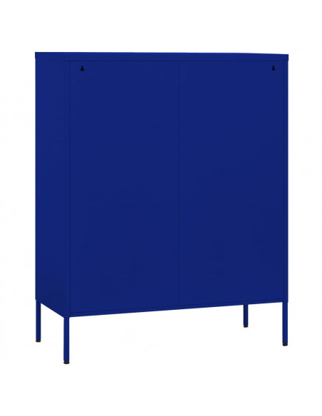 Armadietto Blu Marino 80x35x101,5 cm in Acciaio
