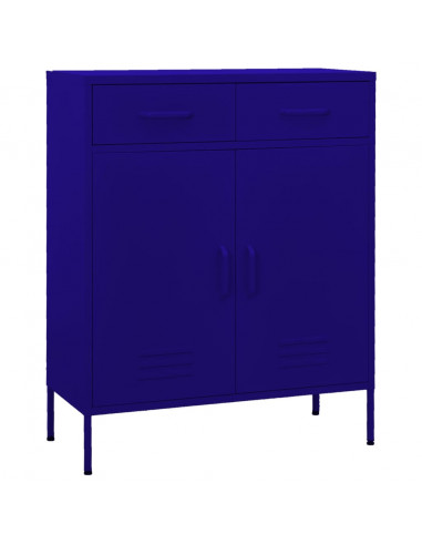 Armadietto Blu Marino 80x35x101,5 cm in Acciaio