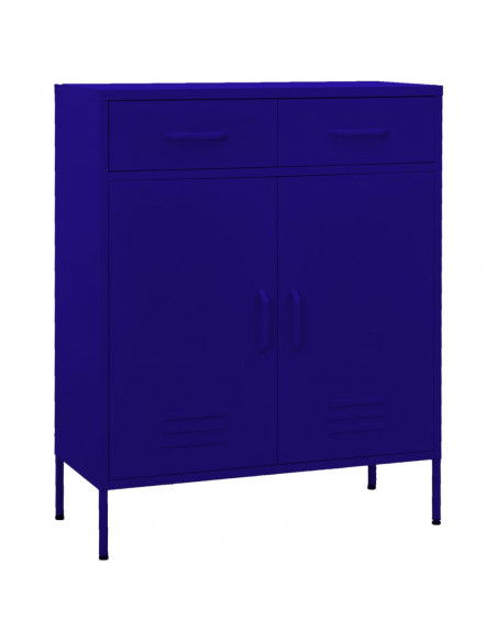 Armadietto Blu Marino 80x35x101,5 cm in Acciaio