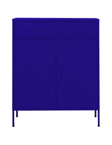 Armadietto Blu Marino 80x35x101,5 cm in Acciaio