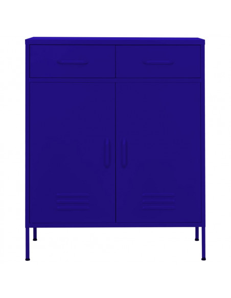 Armadietto Blu Marino 80x35x101,5 cm in Acciaio