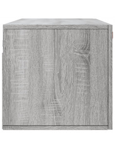 Mobile a Parete Grigio Sonoma 100x36,5x35 cm Legno Multistrato 2