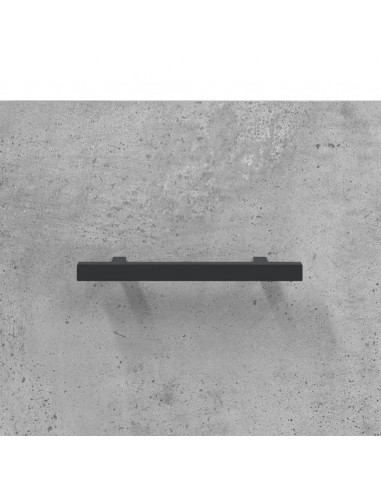 Mobile a Parete Grigio Cemento 100x36,5x35 cm Legno Multistrato