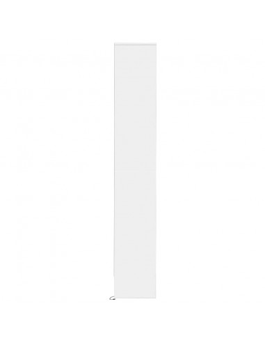 Credenza con LED Bianca 36x32,5x200 cm in Legno Multistrato