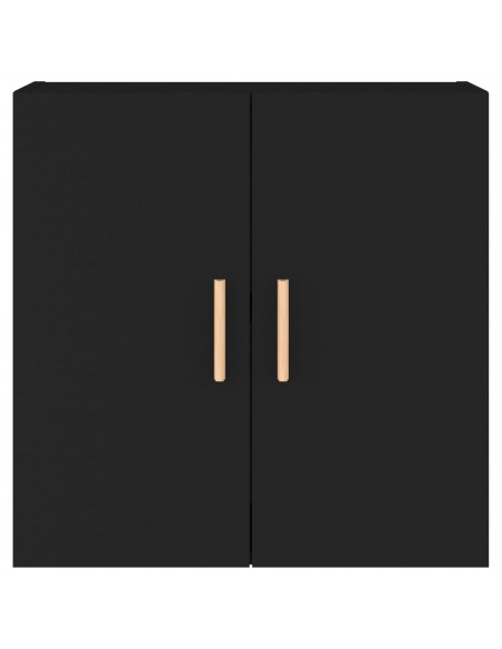 Armadietto a Muro Nero 60x30x60 cm in Legno Multistrato