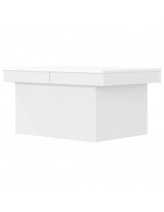 Tavolino da Salotto Bianco 100x55x40 cm in Legno Multistrato 2