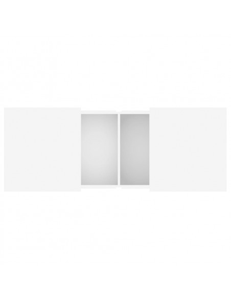 Tavolino da Salotto Bianco 100x55x40 cm in Legno Multistrato