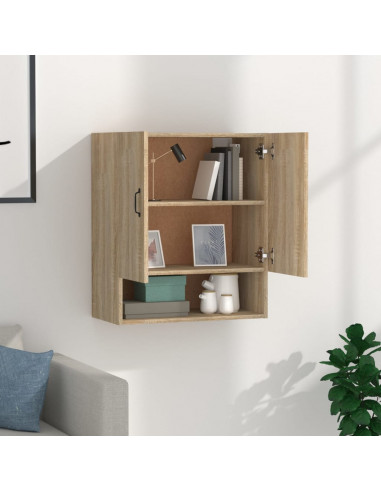 Armadietto a Muro Rovere Sonoma 60x31x70 cm Legno Multistrato