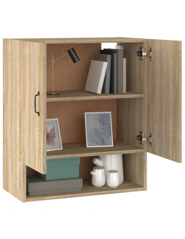 Armadietto a Muro Rovere Sonoma 60x31x70 cm Legno Multistrato